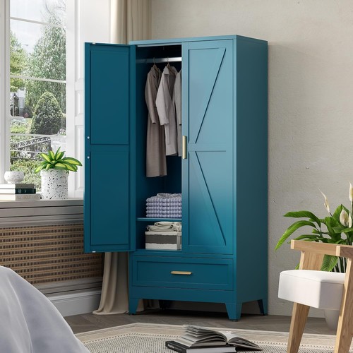 Farmhouse metal wardrobe 2 - farmhouse,