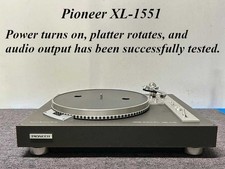 Used Pioneer XL-1551 Direct Drive Turntable PL-550 Power Spin Sound Confirmed JP