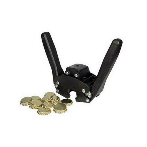Black crown bottle capper - black, twin