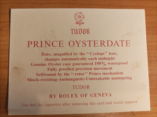 Rolex tudor prince - tudor, oysterdate