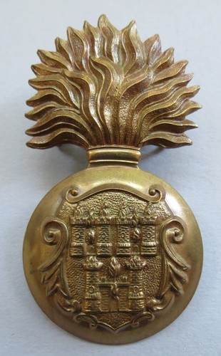 Military brass glengarry badge - military,