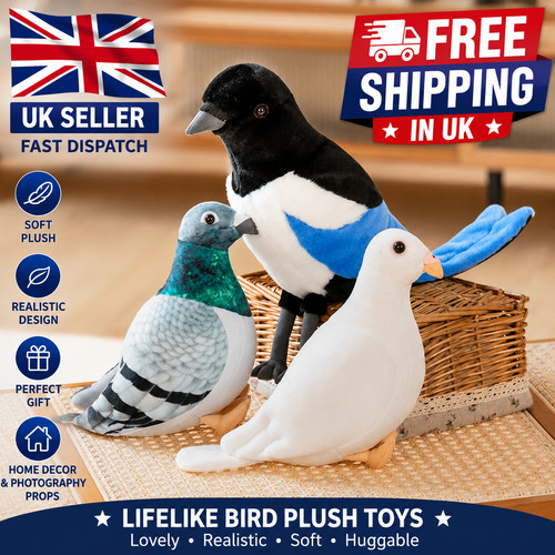 Soft lifelike bird - lifelike, plush