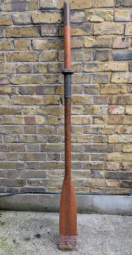 Vintage wooden boat oar - ,
