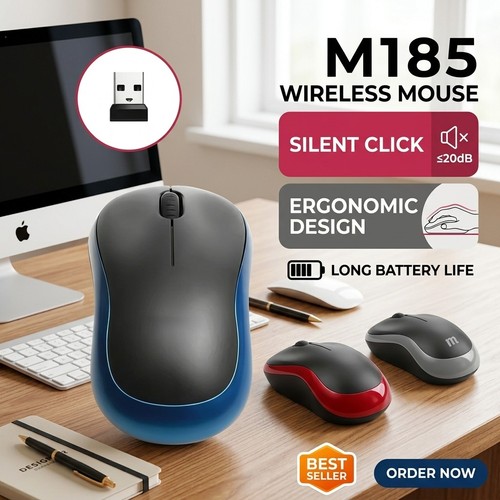 Logitech m185 wireless optical - logitech,