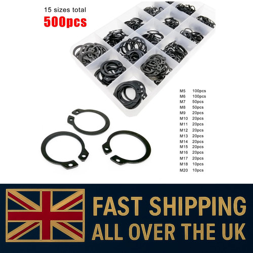 500pc mixed external circlip - mixed,