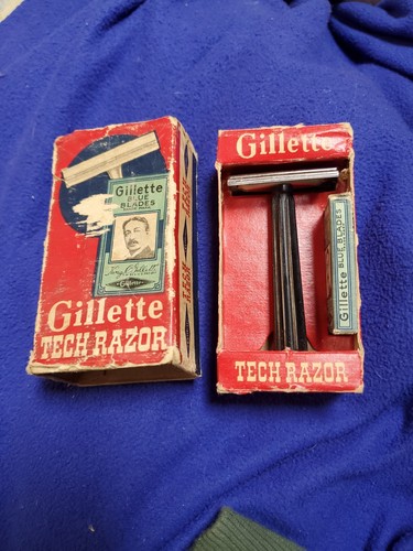 Vintage gillette tech razor - vintage,