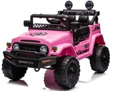 Toyota Ride on Car FJ Land Cruiser Licensed Kids 12v Battery Electric Pink