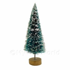 Dolls house Miniature Small Christmas Tree with Snow