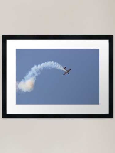 Plane aerobatics framed - aerobatics, art