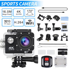 4K Sport Camera 170° Action Camera Ultra HD 1080P WiFi Waterproof Remote Control