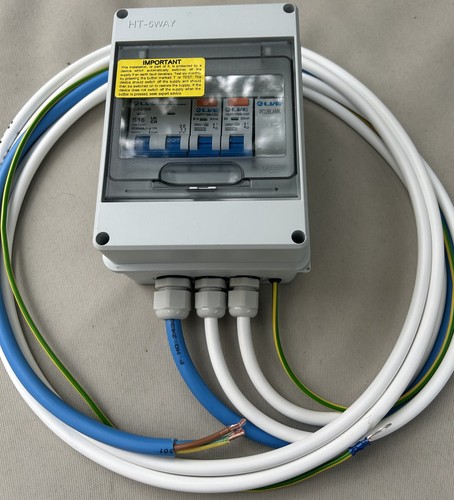 Prewired mains consumer unit - prewired,