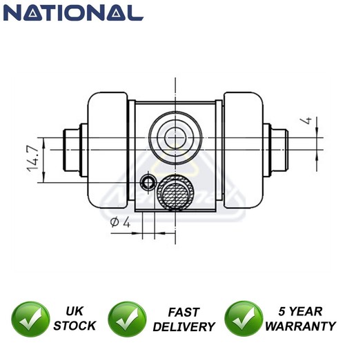 Wheel brake cylinder national - brake,