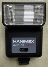 Flash for SLR camera. Hanimex CX475. Boxed. VGC. With booklet