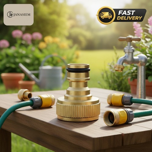 Stylish brass garden hose - brass,