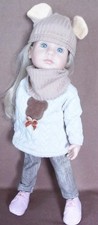 A 4 PIECE BEAR  SWEATER SET  FOR  36cm  GOTZ  LITTLE KIDZ DOLLS