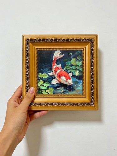 Vintage koi fish pond - vintage,