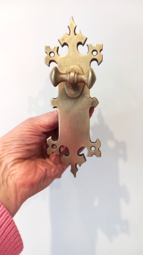 Antique bell pull brass - bell, in