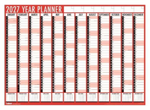 2027 year wall planner - year,
