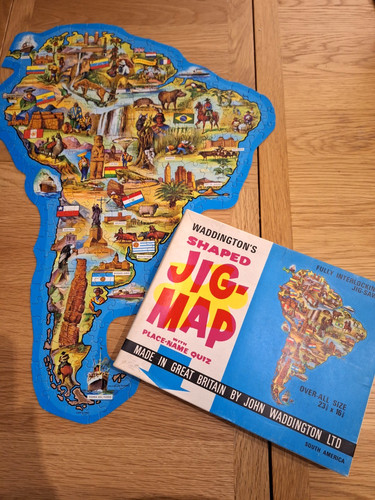 Waddingtons jig map vintage - jig,