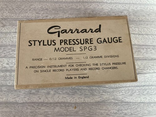 Garrard stylus pressure - garrard,
