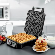 Geepas 4 Slice Belgian Waffle