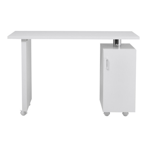 Wheeled manicure nail table - wheeled,