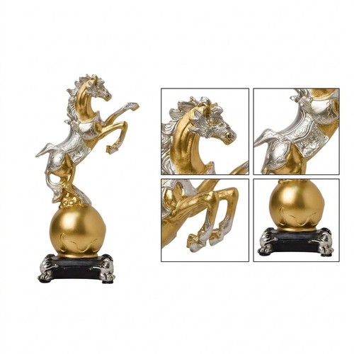 Rearing horse resin statue - rearing,