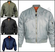 Mens Bomber Jacket MA1 Biker