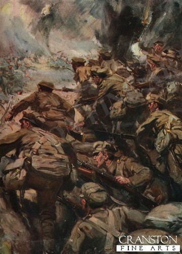 Ww1 military art post card - ww1,