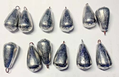 1oz pear lead fishing - 12,