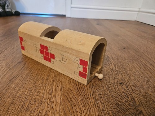 Wooden toy tunnel for - ,