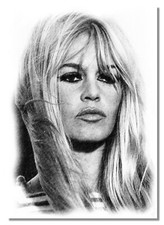 Brigitte Bardot Face Drawing