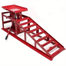 1pc of 4 Ton Hydraulic Car Ramps  Heavy Duty Garage Auto Van Lift Jack Ramp rise