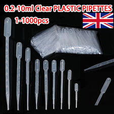 Disposable Plastic Pipettes Squeezeable Dropper Transfer Pipette Drops  UK