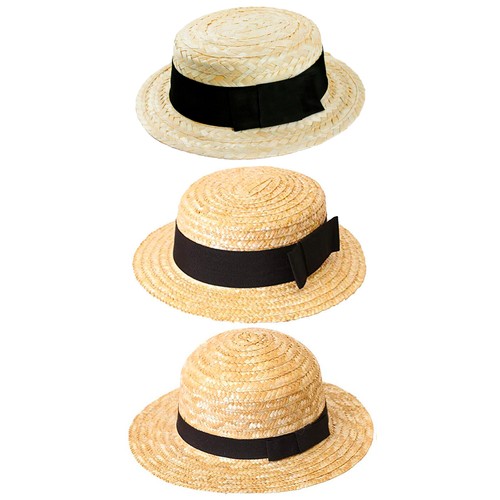 Straw boater hats summer - straw,