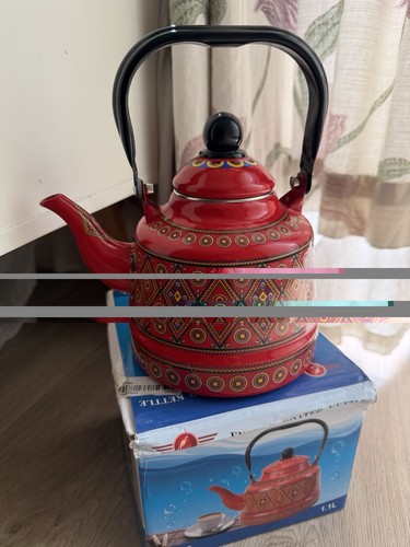 Thickened red enamel water - red,