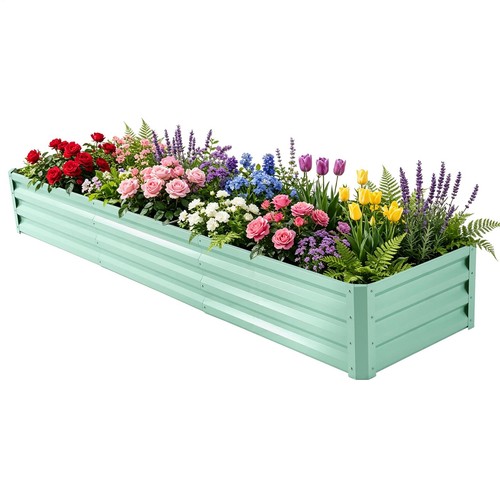 Galvanised steel raised garden - raised,