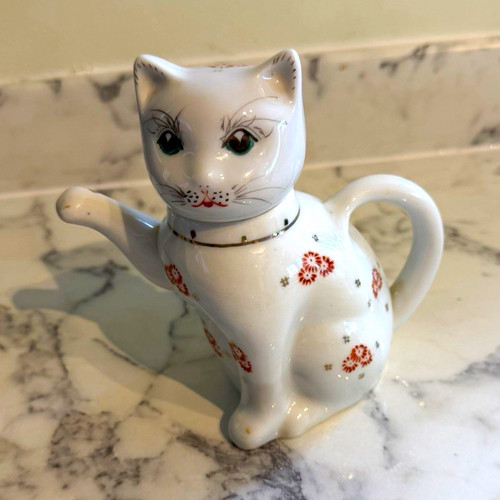 Cat shaped ceramic cup - cat,
