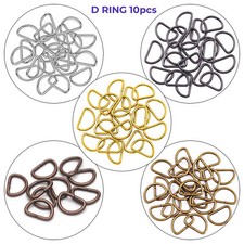 D Rings Metal Loops Buckle Webbing For Bag Straps Dog Collar Crafts 10pcs