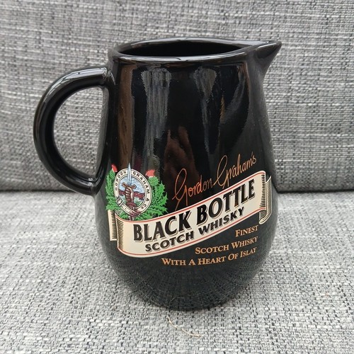 Vintage black bottle - black, scotch