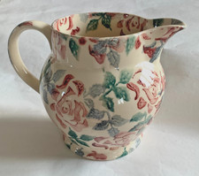Bridgewater Emma Pink Rose Chintz Large Jug Pitcher 3pts Vintage Excellent