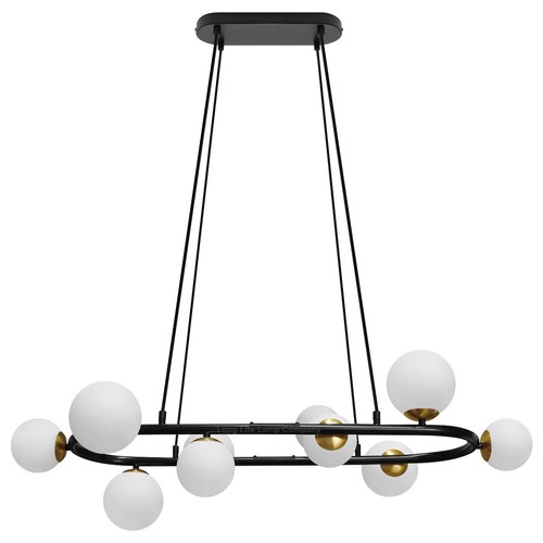 Black circular bar - circular, ceiling