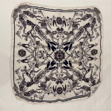 Versace White Silk Square