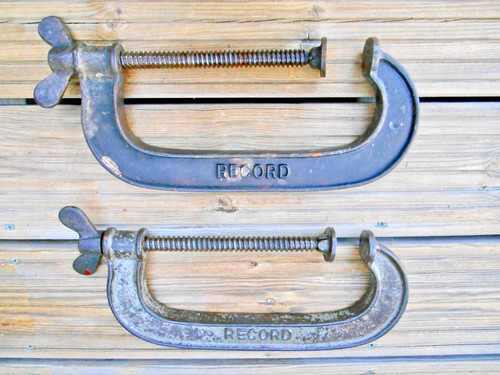 Vintage record clamps x - ,