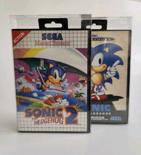 Box Protector Mega Drive Master System With Tabs Sega Game Display Case (1-200)