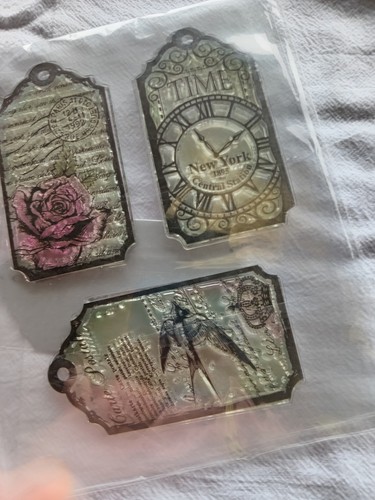 Set vintage inspired tag - of,