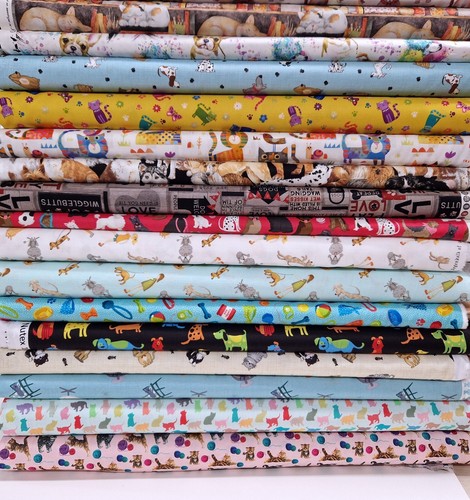 Cat dog cotton fabric paw - dog,