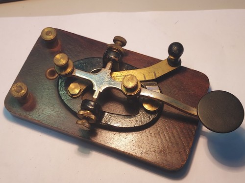 Antique telegraph key - -, signal