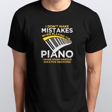 Keyboard Pianist Music Musician Piano T-SHIRT S M L XL XXL 3 4 XL colours Black
