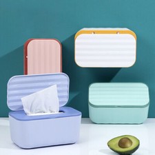 Wipes Dispenser Box Baby Wet Wipes Holder Home Tissue Storage Case With Lid UK